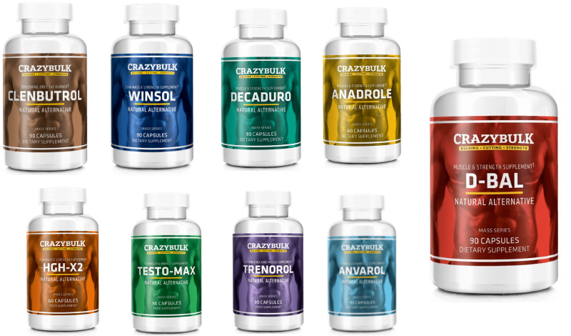 La gamme des produits Crazy Bulk